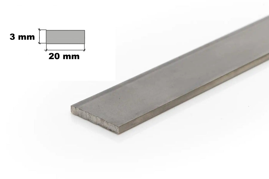 20x3 Stainless steel flat bar – 304 grade smooth strip  