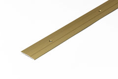 Aluminium Door Threshold Strip 37 MM x 1 M Length Anodised Screw-Fix Champagne Gold Silver DTPS37
