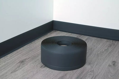 Flexible PVC Skirting Board 70x20 MM x 10 M Length Soft Trim Strip for Floor & Wall Edge Finishing