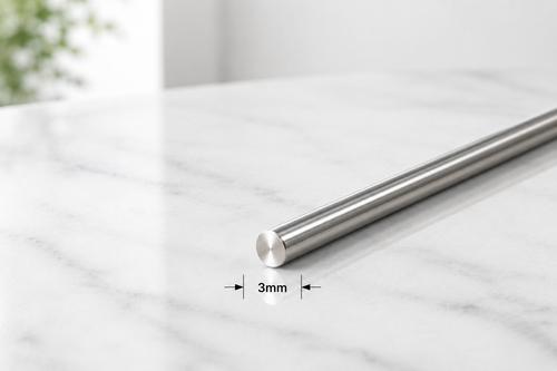 (DONE) 304 Stainless Steel Round Bar Rod – 1m Solid Metal Rod Various Diameters