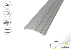 Aluminium Ramp Door Threshold Strip 900 MM Length Self-Adhesive Anodised Door Floor Bar Edge Trim IP11/S