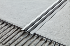 Aluminium Transition Strip with Rubber 45 MM x 1 M & 2 M Length Flat Profile-LPPSGCZ