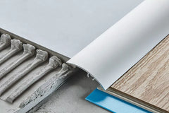 Aluminium Door Threshold Strip 37 MM x 930 MM Length Self-Adhesive Silver 5in1 Installation LW37