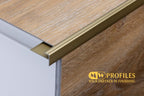 Aluminium Stair Nosing Outer Corner 5 MM x 900 MM Length Silver, Gold, Champagne-  LVT F5