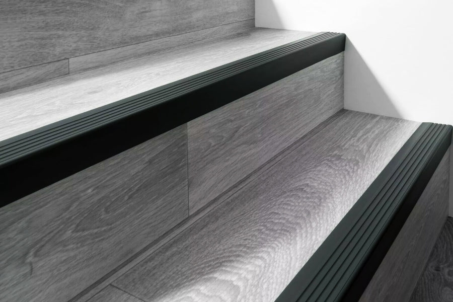 Non-Slip PVC Rubber Stair Nosing 50 MM x 42 MM x 1.18 M Length RGP