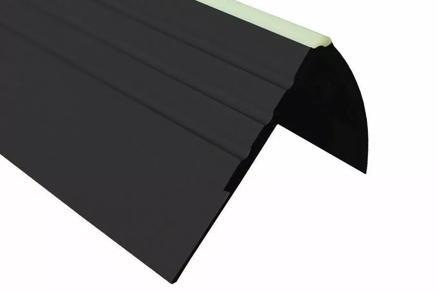 Non Slip PVC Stair Nosing Rubber with Glow Strip 40 MM x 40 MM x 1.18 M Length RDFL