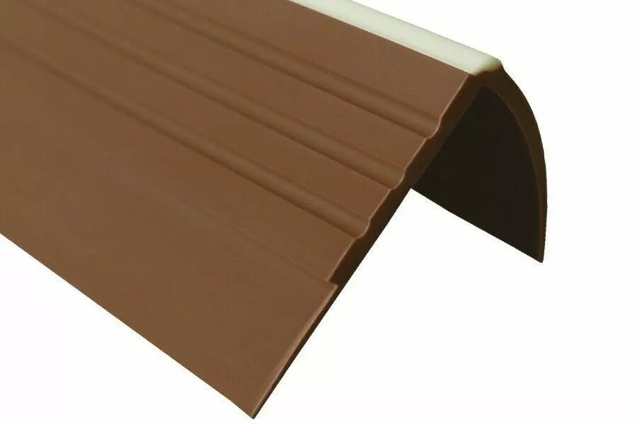 Non Slip PVC Stair Nosing Rubber with Glow Strip 40 MM x 40 MM x 1.18 M Length RDFL