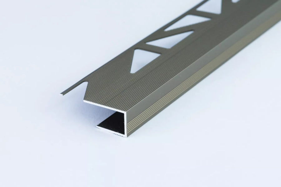 Anodised Aluminium Stop Edge Trim 8 MM x 1000 MM Length Panel L