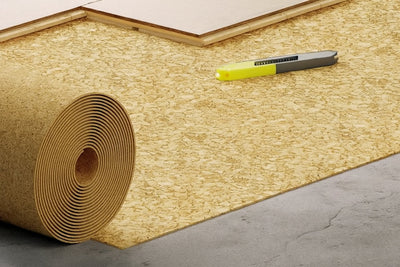Cork Underlay Roll 2 MM x 1 M x 10 M Length Soundproof Thermal Insulation Sheet 10 m²