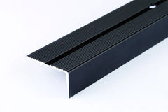 Aluminium Stair Nosing 40 MM x 20 MM x 1 M & 2 M Length Anodised Grooved Anti-Slip - LSSR
