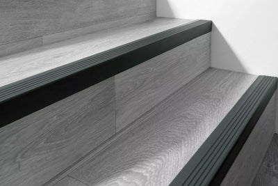 Non Slip PVC Rubber Stair Nosing 52 MM x 40 MM x 1.18 M Length RGPT