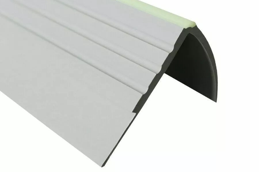 Non Slip PVC Stair Nosing Rubber with Glow Strip 40 MM x 40 MM x 1.18 M Length RDFL