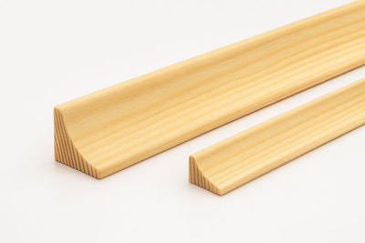 Pine Wood Scotia Trim 15x15 MM & 20x20 MM x 1 M & 2.4 M Length Natural Moulding Decorative Skirting Edge Strip