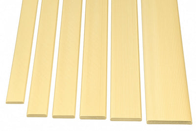 Flat Wood Beading Trim – Pine Flat Moulding Bar -  1m & 2.4m