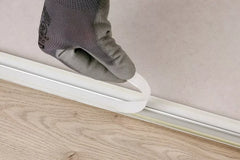 Aluminium Door Threshold Strip 37 MM x 930 MM Length Self-Adhesive Silver 5in1 Installation LW37