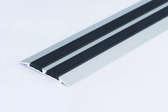 Aluminium Transition Strip with Rubber 45 MM x 1 M & 2 M Length Flat Profile-LPPSGCZ