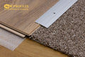 Aluminium Door Threshold Strip 37 MM x 1 M Length Anodised Screw-Fix Champagne Gold Silver DTPS37