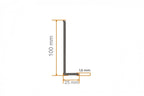 Flexible PVC Skirting Board 100x25 MM x 10 M Length Soft Trim Strip for Floor & Wall Edge Finishing