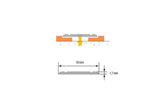 Aluminium Door Threshold Strip 30 MM x 900 MM Length Anodised Screw-Fix Silver Gold Champagne LPP30
