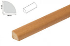 1m & 2.5m Length – uPVC 18mm Quadrant Trim Moulding Decorative Flooring Window Edge Beading Worktop Strip